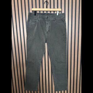 James Perse Pants 33 x 30 Mens Gray Bedford Corduroy 5 Pocket Stretch